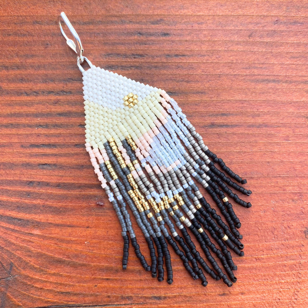 Desert Scene Fringe Earrings