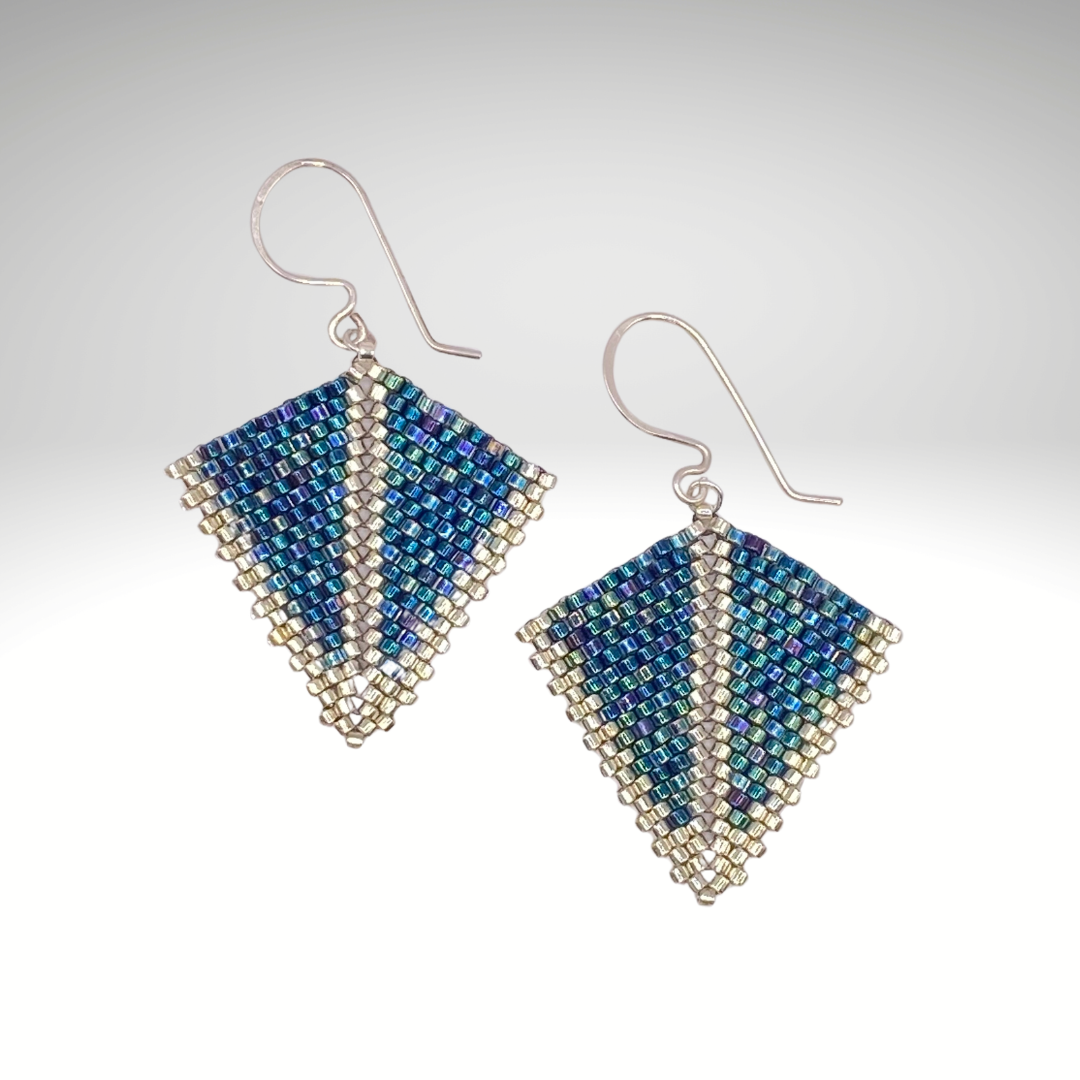 Ocean Blue Kite Earrings